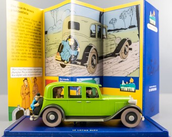 ATLAS TINTIN Car # 9 Mitsuhirato's Green Limo - Blue Lotus Herge