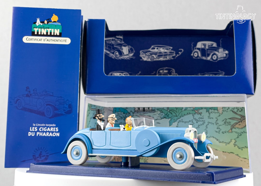 ATLAS TINTIN CAR # 5 Lincoln Torpedo - Cigars Pharaoh Herge Model