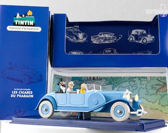 ATLAS TINTIN CAR # 5 Lincoln Torpedo - Cigars Pharaoh Herge model Voiture 1/43 Scale