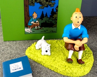 Estatuilla Moulinsart Tintin 47001: Figura modelo Tintin y Milú de resina 2022