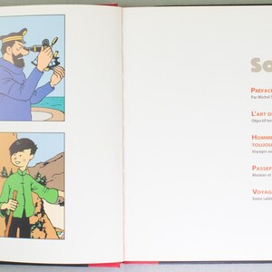 May include: An open book featuring colorful comic strip panels and a table of contents. The panels depict various characters in different scenes, while the right page displays a list of chapter titles in a sans-serif font.