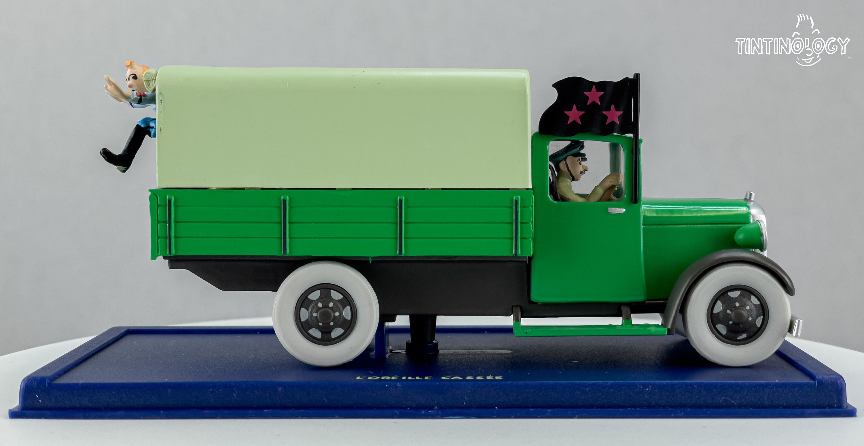 ATLAS TINTIN Car # 63 Green Truck - Broken Ear Herge Model Voiture