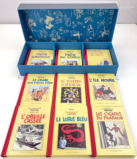 タンタン TINTIN アンティークフランスエスプリ タンタンの白黒写真 9冊セット 1987年初版 ミニファクシミリ版