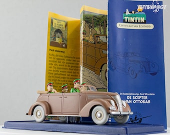 ATLAS TINTIN Car # 34 Brown Police Car - Ottokars Sceptre Herge model Voiture 1/43 Scale