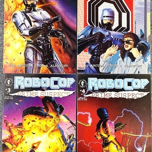 Robocop: Prime Suspect wydawnictwa Dark Horse Comics z 1992 roku. Zestaw 4 sztuk. KUP POJEDYNCZO.