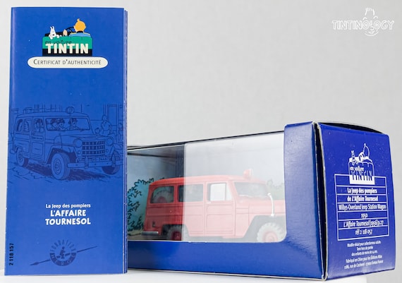ATLAS TINTIN CAR # 57 Jeep Overland - the Calculus Affair Herge