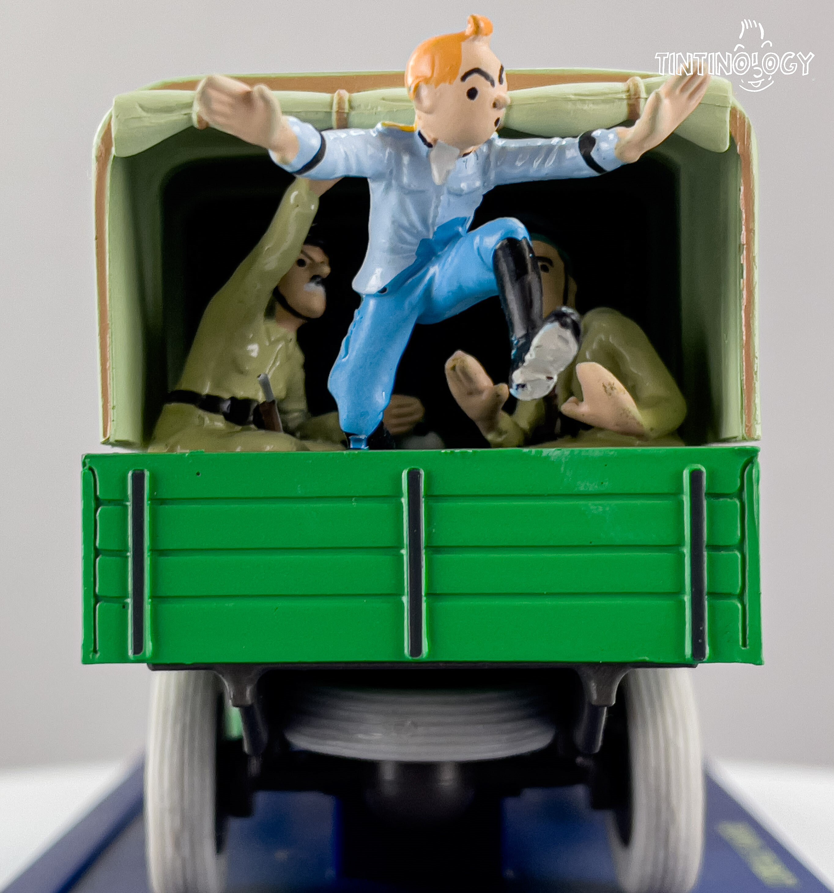 ATLAS TINTIN Car # 63 Green Truck - Broken Ear Herge Model Voiture