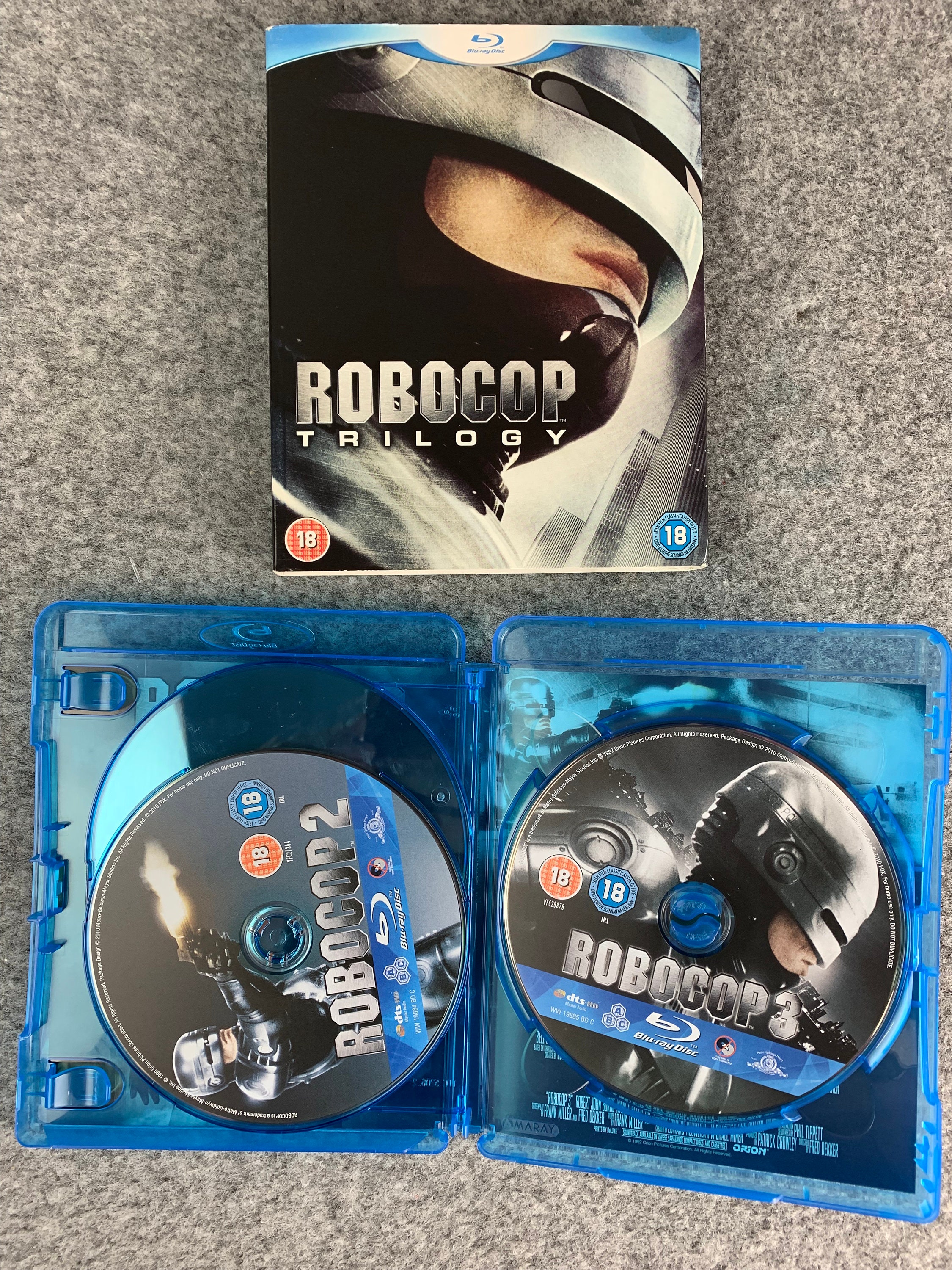 オリオン・ピクチャーズ ロボコップ・トリロジー 1、2、3 ブルーレイ