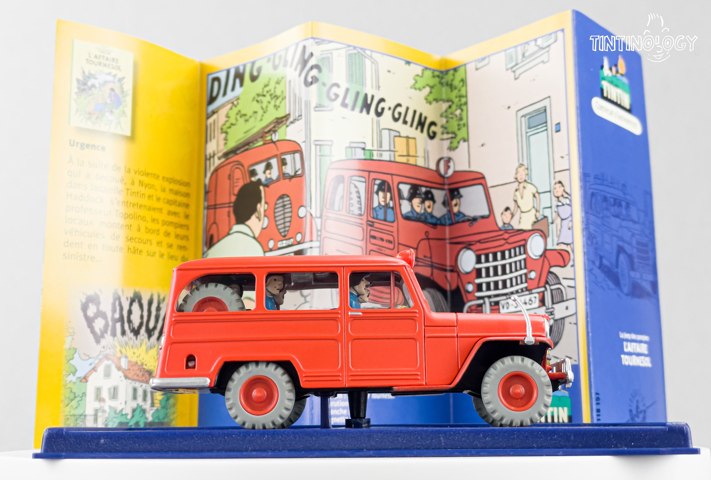 ATLAS TINTIN CAR # 57 Jeep Overland - the Calculus Affair Herge
