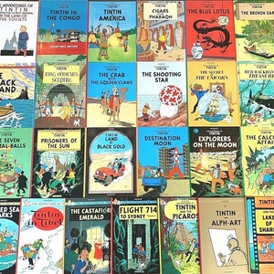 Egmont # 19 to 25 Tintin Book Set UK Paperback Editions VGC - Buy individually