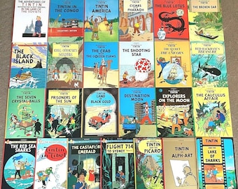 Egmont #19-25 Tintin Book Set UK Paperback Editions VGC - Buy individually