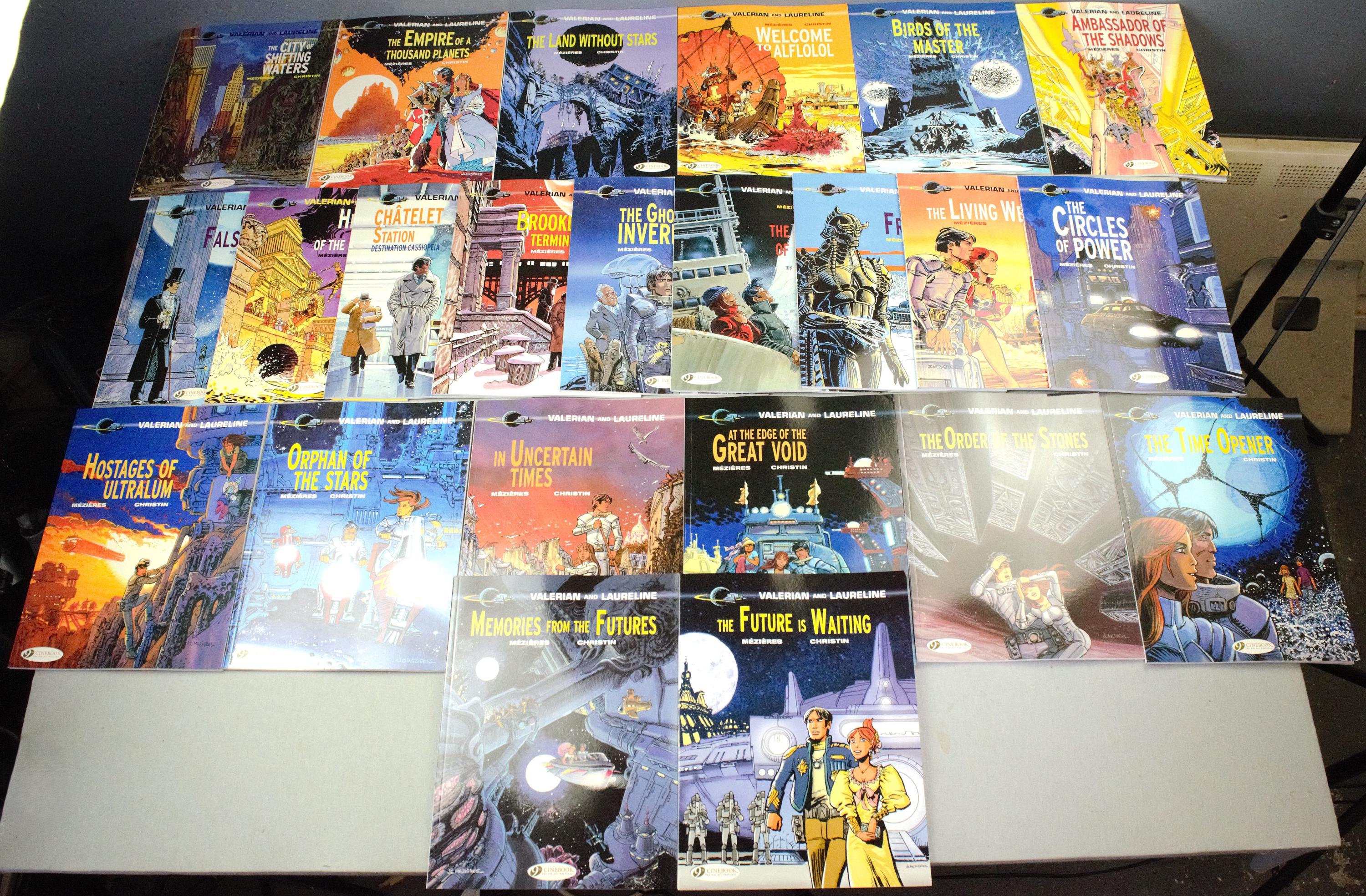 Valerian Volumes 1-19 Cinebook Paperback Comic Books by Mezieres