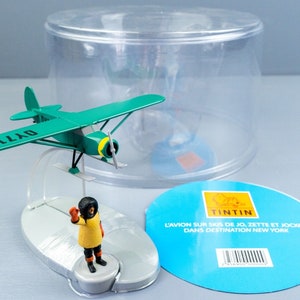 MOULINSART TINTIN PLANE 29569 Ski Plane: Jo Zette & Jocko Model Avion #49