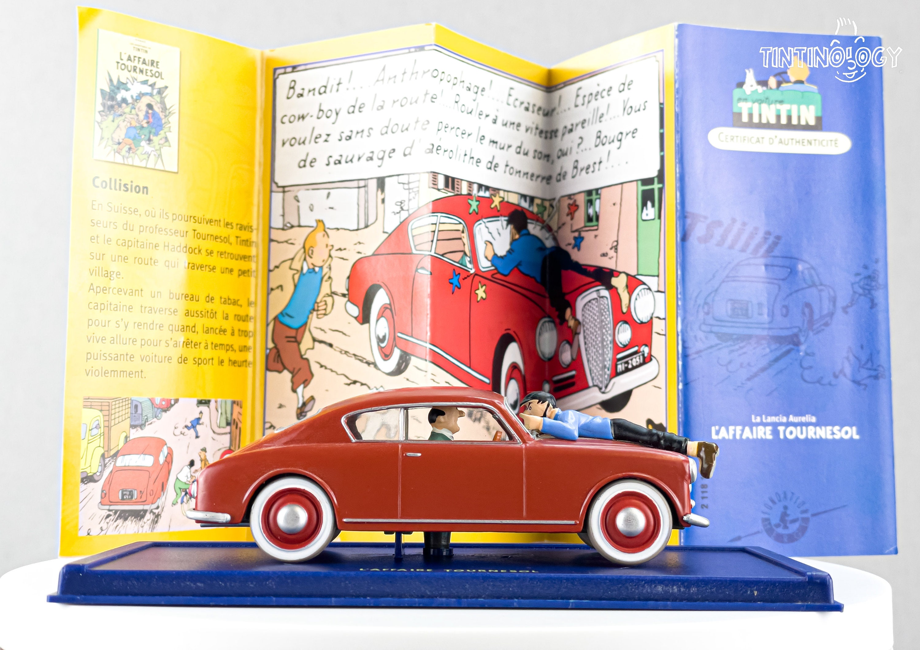 ATLAS TINTIN CAR # 26 Lancia Aurelia - the Calculus Affair Herge