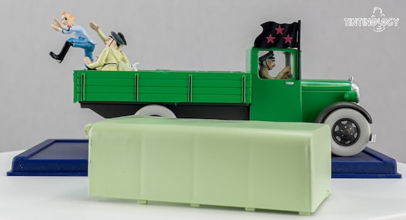 ATLAS TINTIN Car # 63 Green Truck - Broken Ear Herge Model Voiture