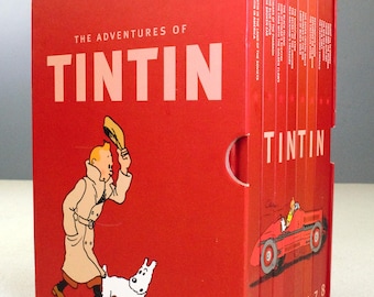 The Adventures of Tintin 8-Book Egmont Hardback Compact Collection Box Set by Herge