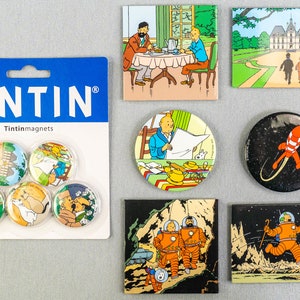Moulinsart Tintin Scene Fridge Magnet Set x6 Moon Rocket/Marlinspike BUY INDIVIDUALLY