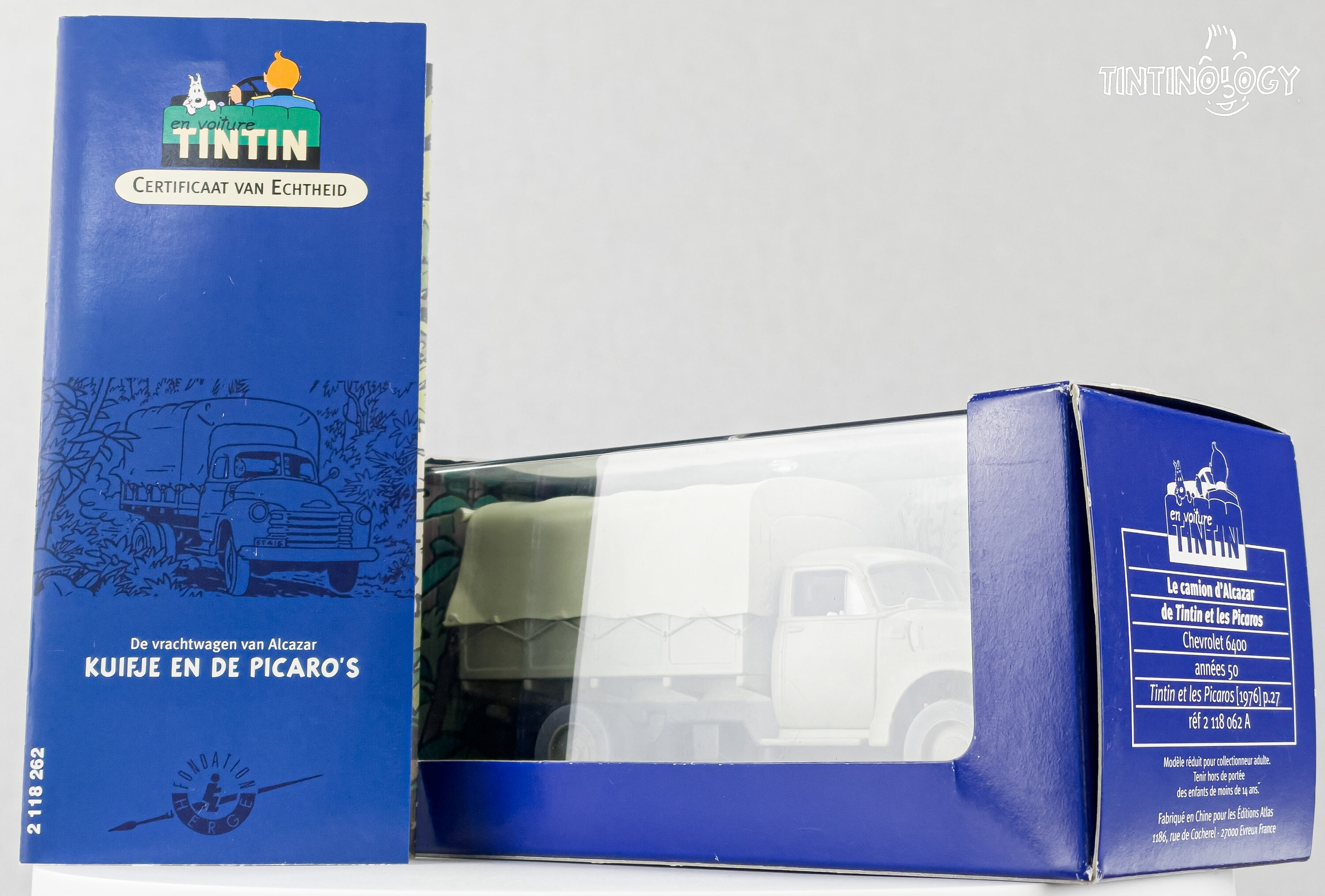 ATLAS TINTIN CAR # 62 Alcazar's Chevrolet Army Truck - Tintin and