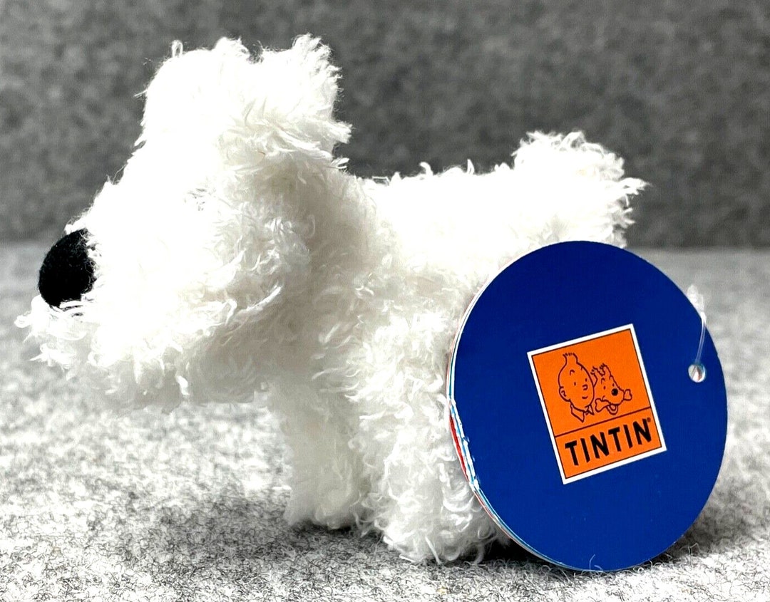 Moulinsart Snowy Plush Soft Toy: Standing 8cm Height Official