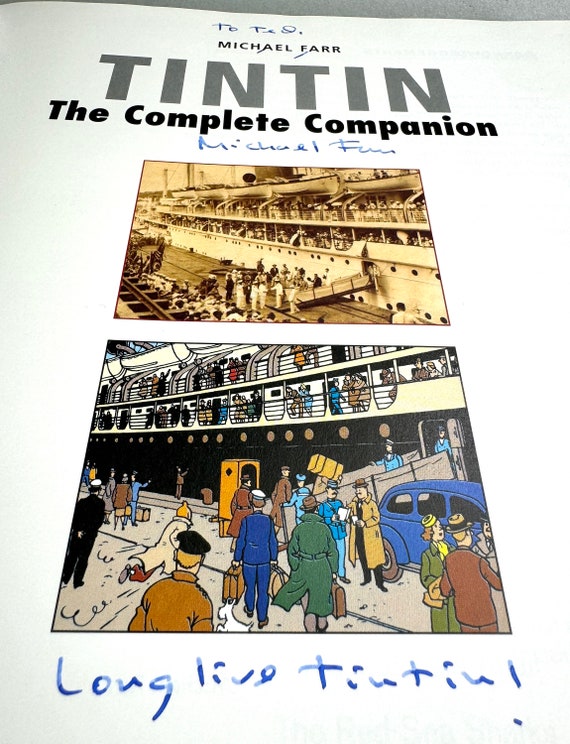 Tintin: the Complete Companion Signed by Author Michael Farr 1st 