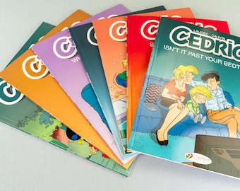 CEDRIC: Cinebook Paperback Comic Set x7 BUY INDIVIDUALLY by Lauder / Cauvin