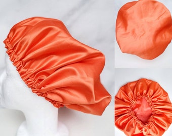 Hand-sewn satin bonnet night cap size S/meter / hair bonnet / afro night cap for sleeping / non-slip and double-layered