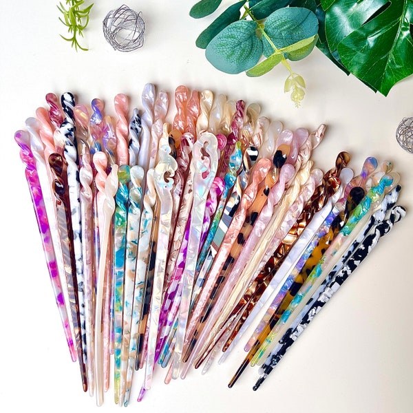 Hairpin Hair Stick Sushi Stick Chignon Pin Cellulose Accetat Hair Pin