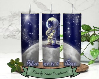 Astro Adventure Tumbler Wrap - 20 oz Tumbler Wrap - Space Tumbler Wrap - Astronaut Tumbler Wrap - INSTANT Digital Download