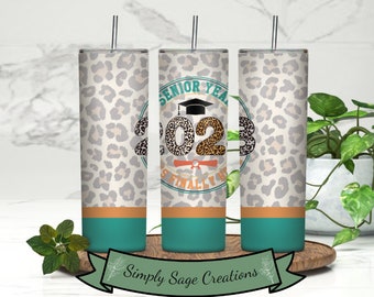 Senior 2023 Tumbler Wrap - 20 oz Tumbler Wrap - INSTANT Digital Download - Graduation Tumbler Wrap