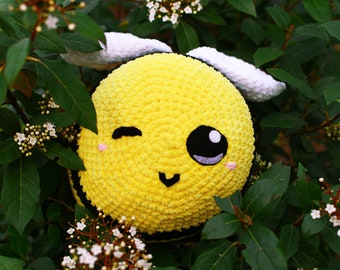 Abeille extra chonky | big chonky bee | Amigurumi fait main | peluche coussin et décorative