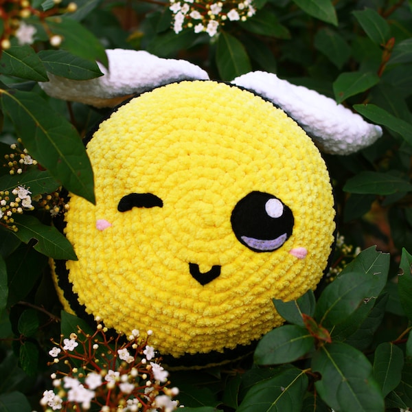 Abeille extra chonky / ape grande chonky / Amigurumi fait main / peluche cugino e decorativo