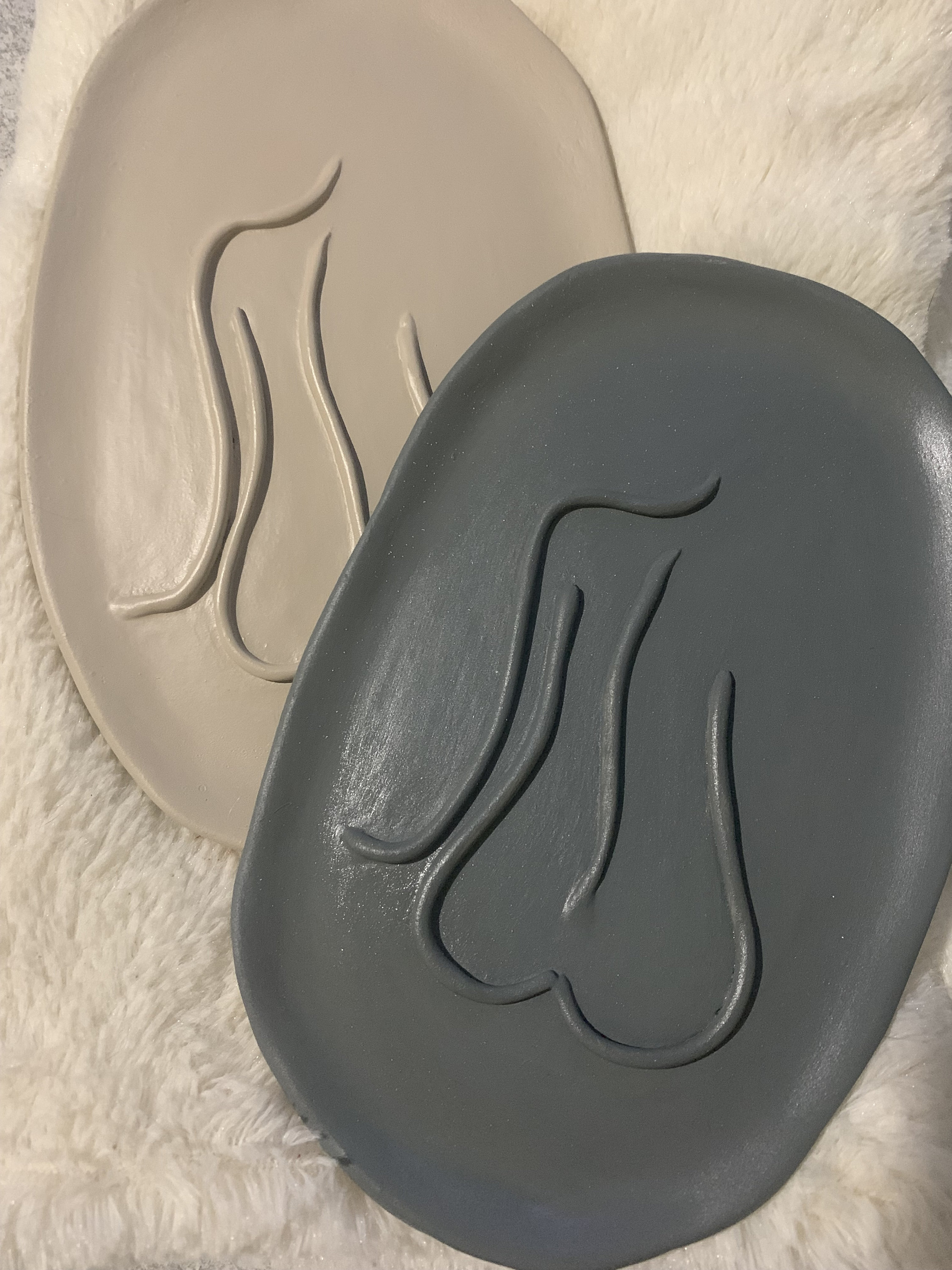 Vide-Poches Femme en Terracotta Fait Main.