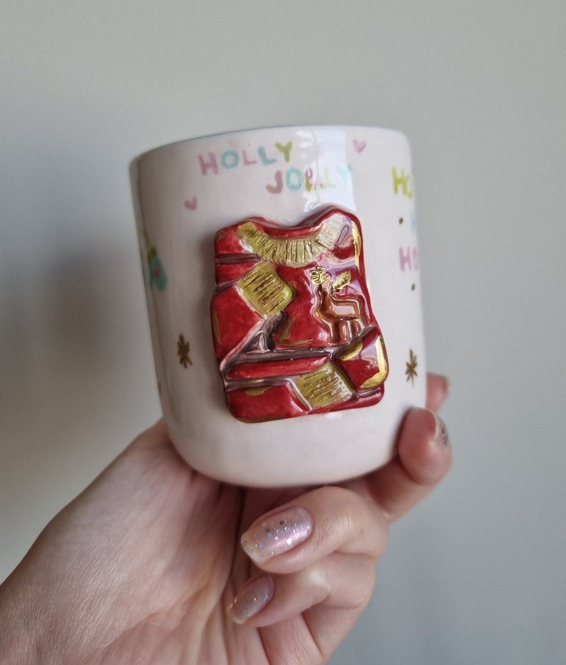 Ceramic Winter Mug,ceramic Mug With Bunny Slippers,ceramic Cozy Mug