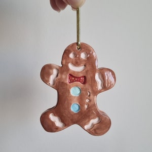 Christmas tree ornament,ceramic gingerbreadman house tree ornament,ceramic christmas tree ornaments,ceramic house ornament