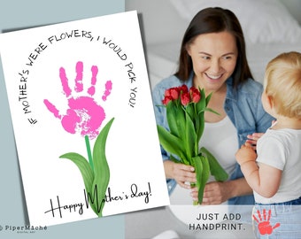 Mother's Day kids handprint art/craft, handprint projects craft projects fingerprint art for preschoolers kids handprint Mothers day craft