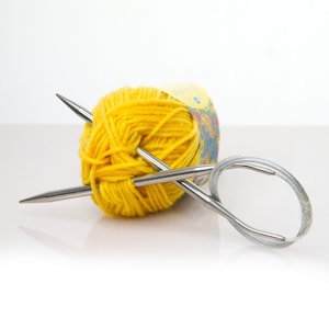 Kleiber Circular Round Metal Knitting Needles with Metal Rope 80cm Width Varying 3mm - 8mm
