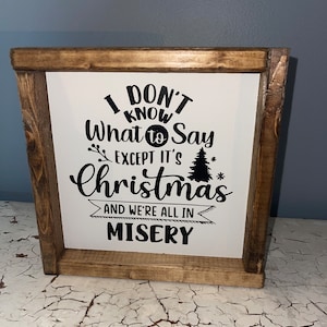 Jullov Vi är alla i misär Tecken