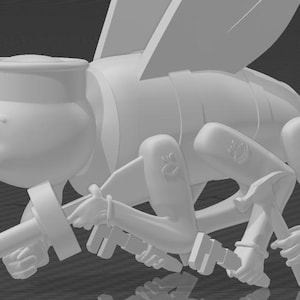 Seabee &quot;The Fighting Bee,&quot; 3D STL file