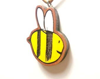 Bee Necklace By Bobbee Made