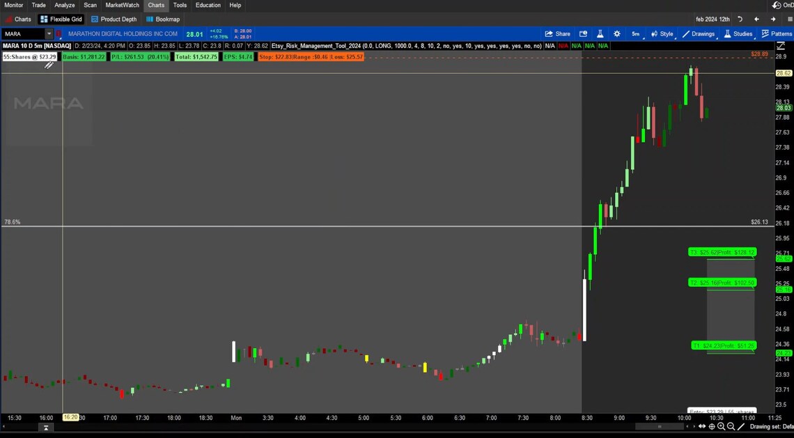 Thinkorswim Risk Management Tool 2024 - Etsy