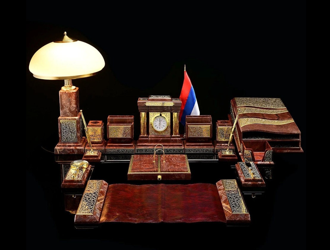 Desk Set for the Head Vip Gift Desk Accessories Best Gift Luxury Desk