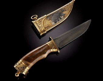 Souvenir knife "Hunter" Engraved Knife Vip Gift Best Gift Handmade Knife