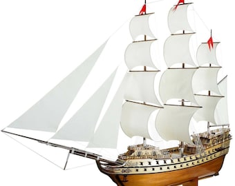Amazing Wooden ship model "Sailboat" 170x142  CARAVEL Best Gift Vip Gift Luxury