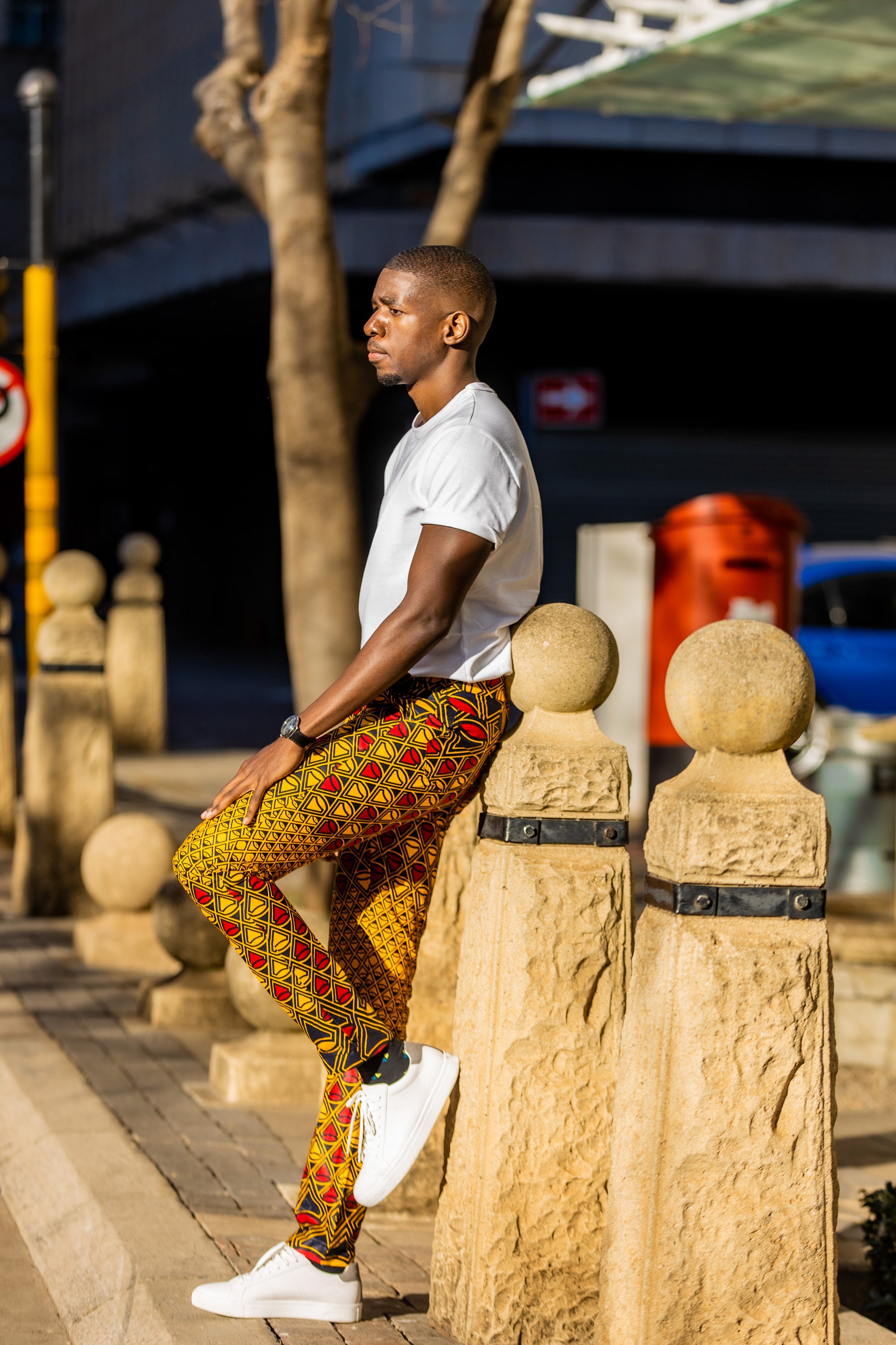 African Print Slim Fit Mens Pants LIMPOPO - Etsy