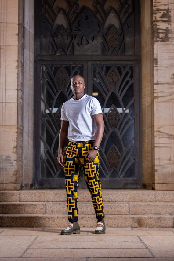Pantalon motif africain homme sale