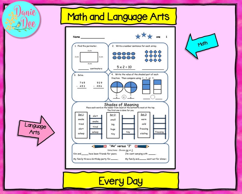 3rd Quarter - 4th Grade Fourth Grade Daily Spiral Review Morning Work ...