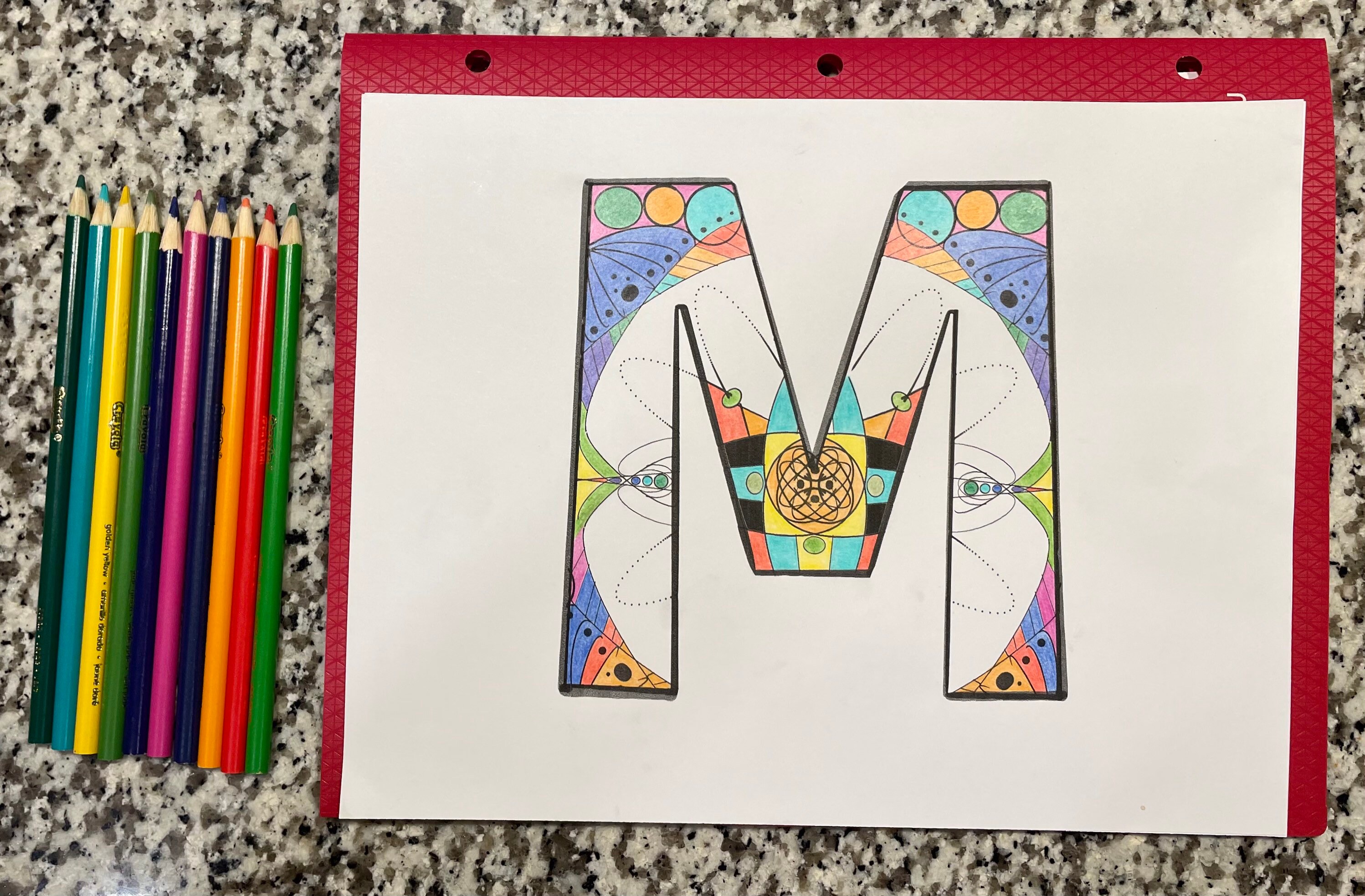 Letter M-printable Instant Download Coloring Page - Etsy