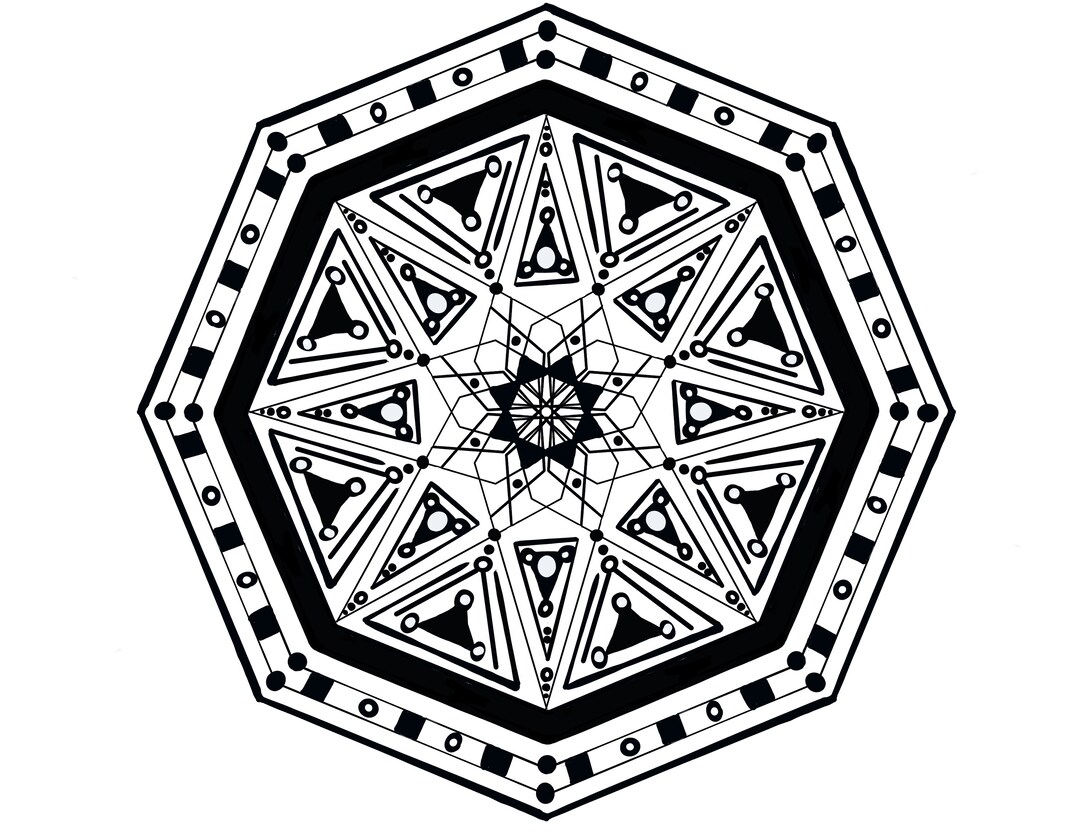 Triangle Printable Instant Download Coloring Page - Etsy