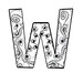 Letter W-printable Instant Download Coloring Page - Etsy