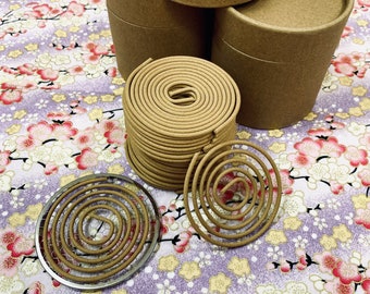 Wild Mysore Sandalwood 4 Hour Coil Incense | Made from 60+ Years Old Santalum album | India Karnataka Mysore | 100 Grams Pack